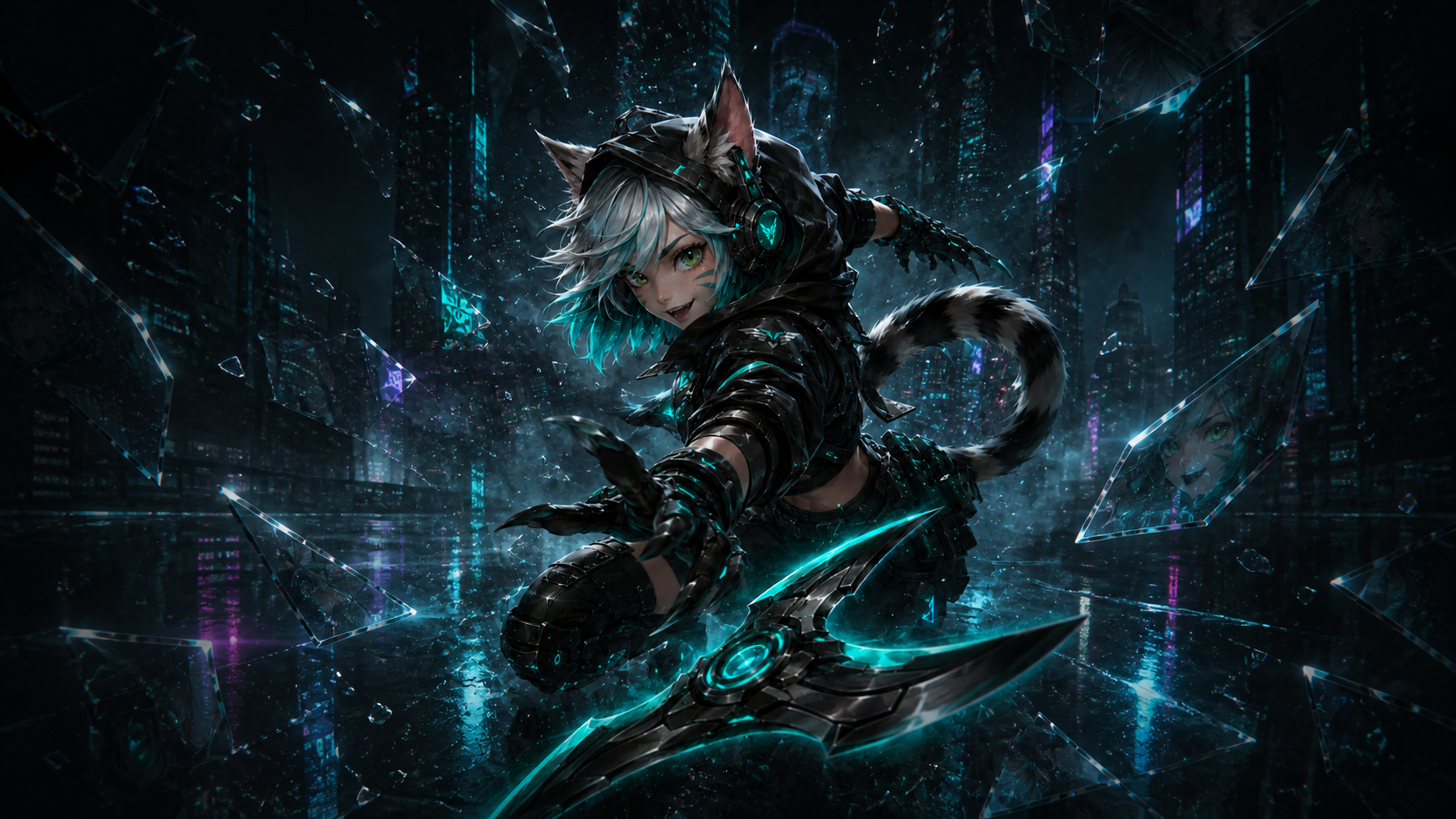 Night Ops Cham Cham in a neon city